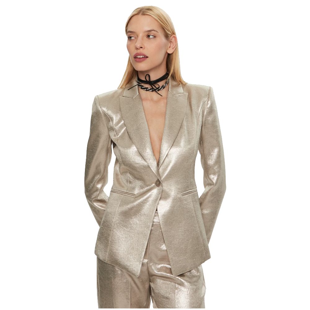 Patrizia Pepe Yellow Polyester Blazer - ACCEXO