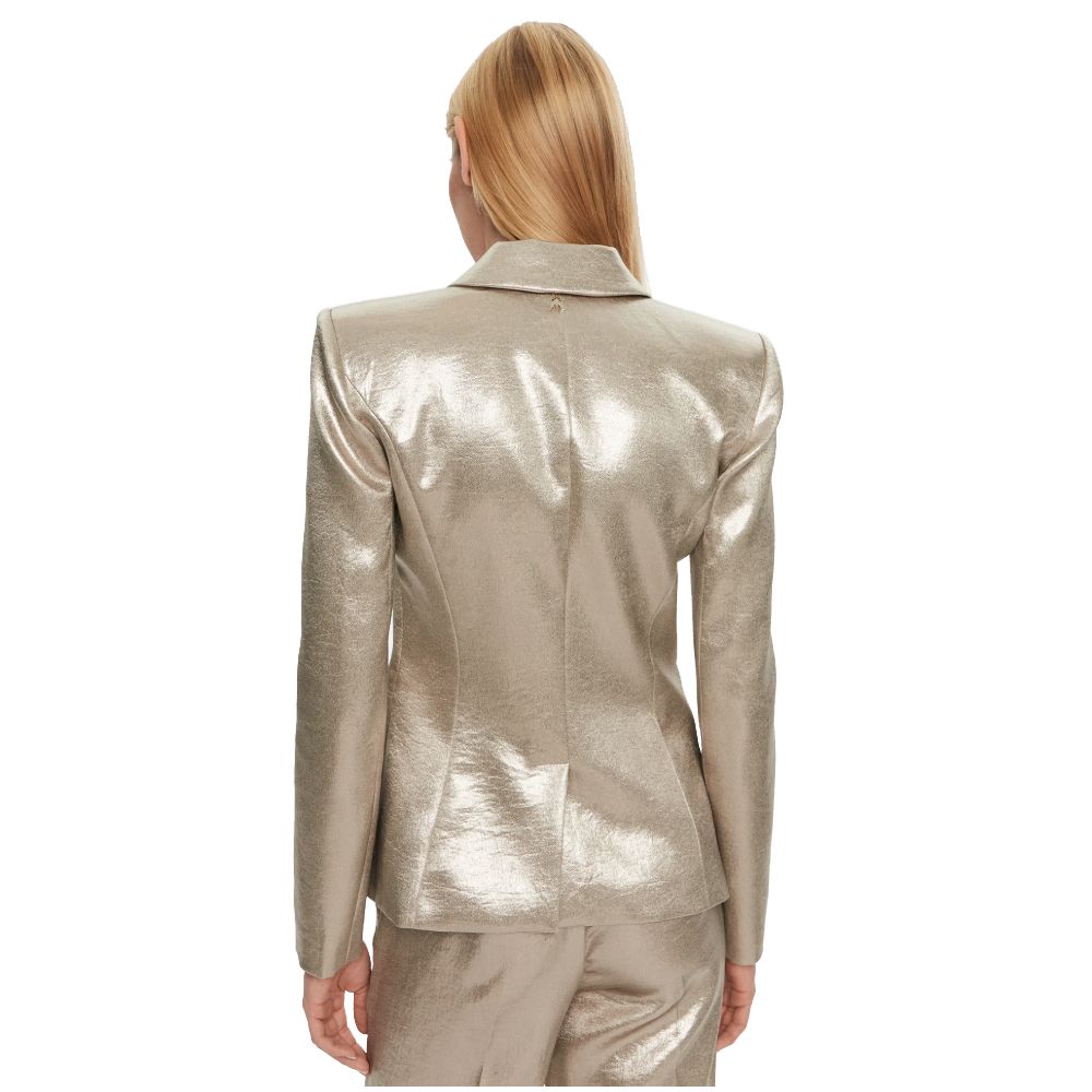 Patrizia Pepe Yellow Polyester Blazer - ACCEXO