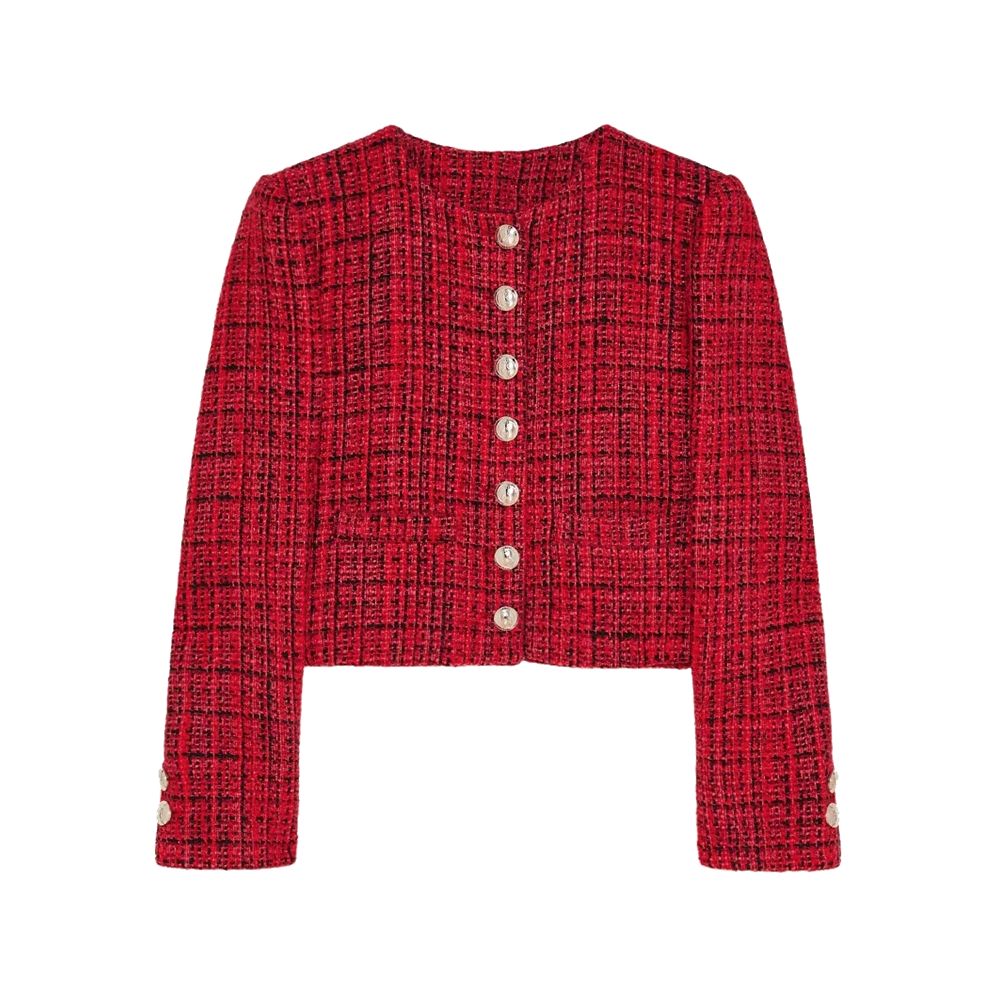 Patrizia Pepe Red Polyester Blazer - ACCEXO