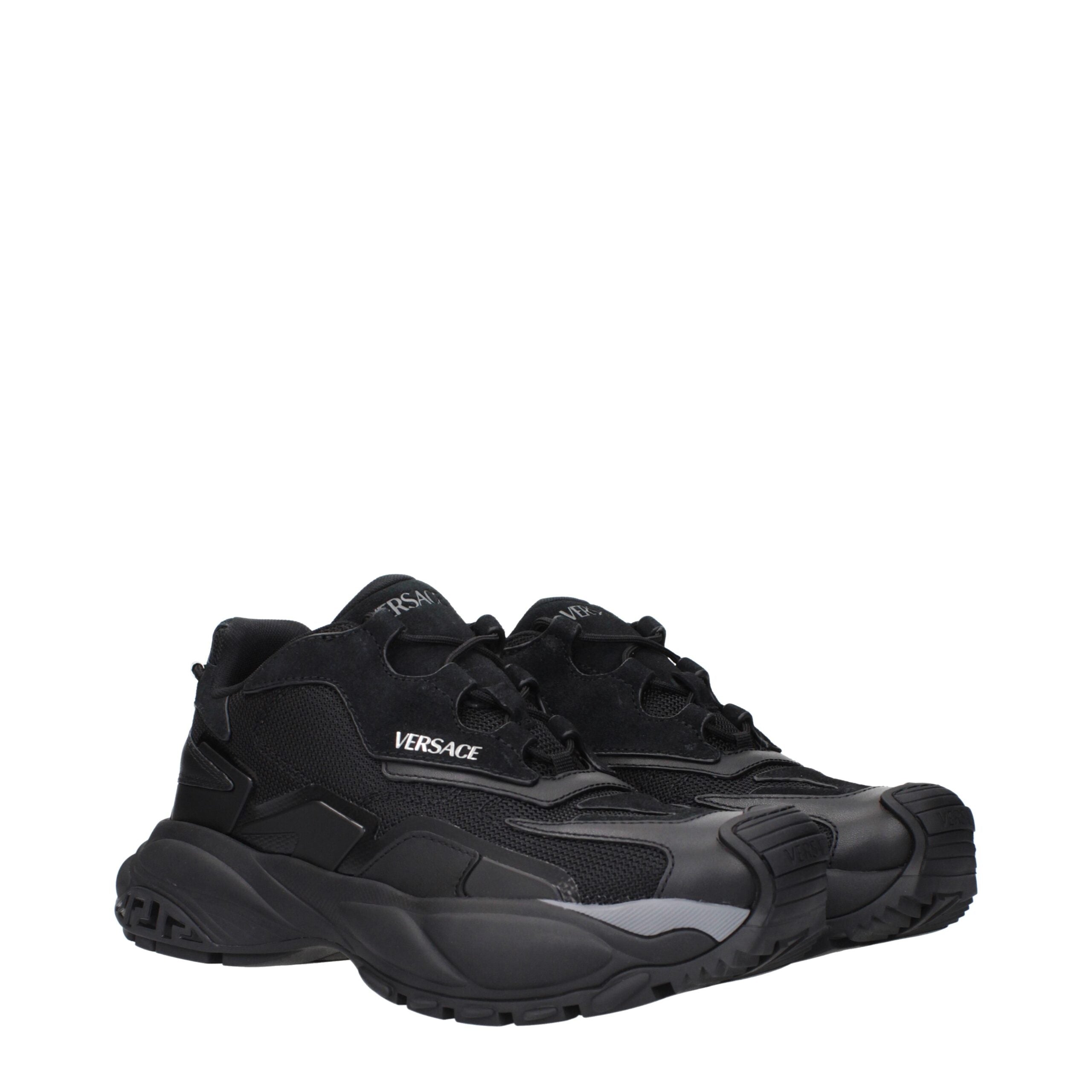 Versace Black Fabric Athletic Sneakers Secondary image