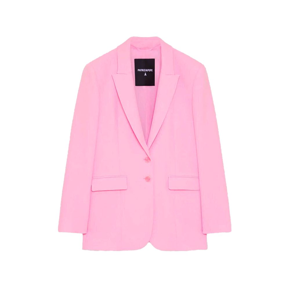 Patrizia Pepe Pink Polyester Blazer - ACCEXO