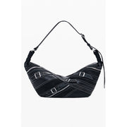 Desigual Nero Poliuretano Women Shoulder Bag