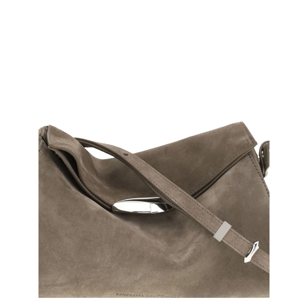 Benedetta Bruzziches Beige Calf Leather Bos Taurus Shoulder Bag
