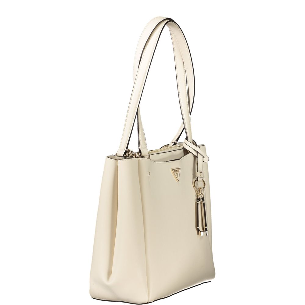 Guess Jeans White Polyethylene Handbag
