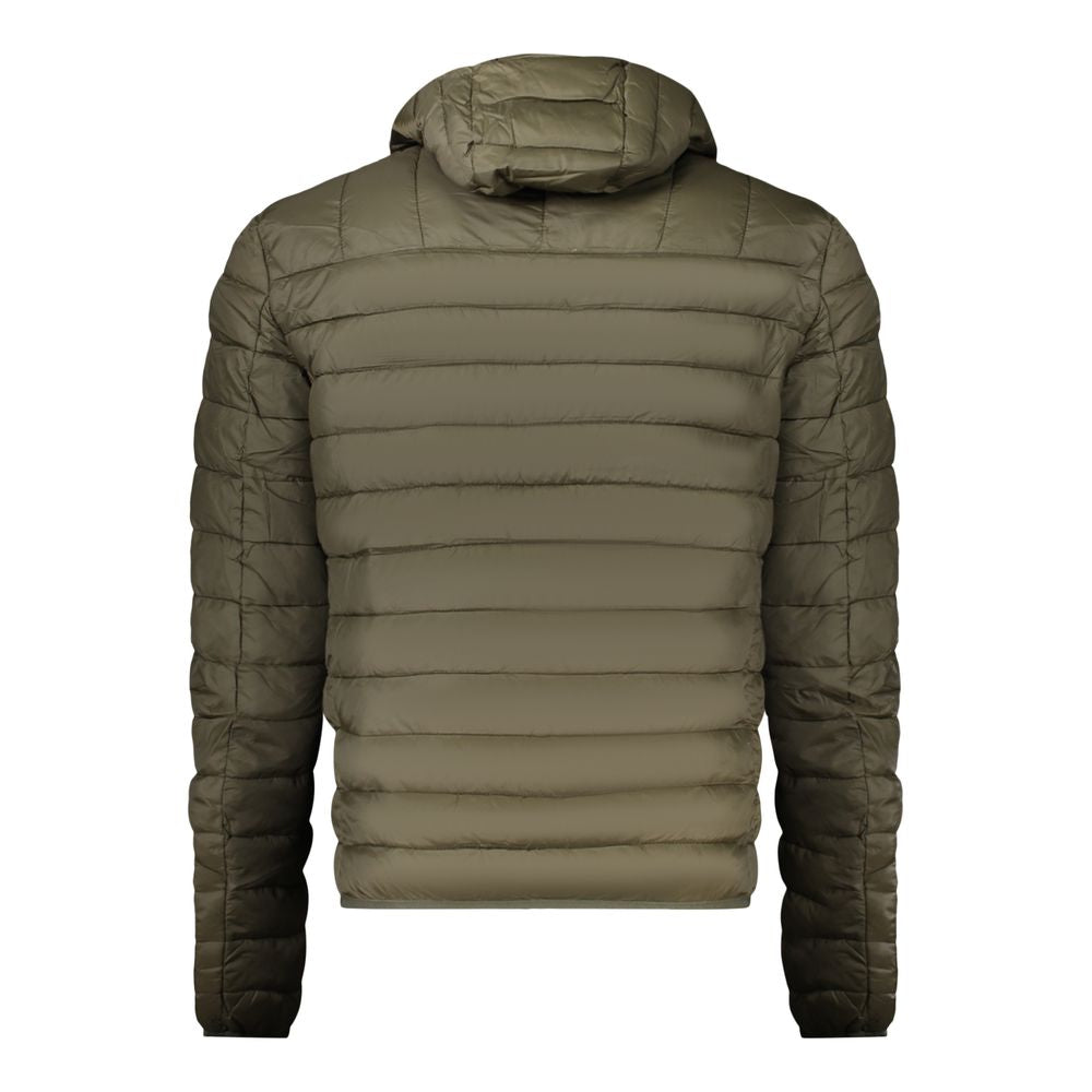 Cavalli Class Green puffer jacket on a white background
