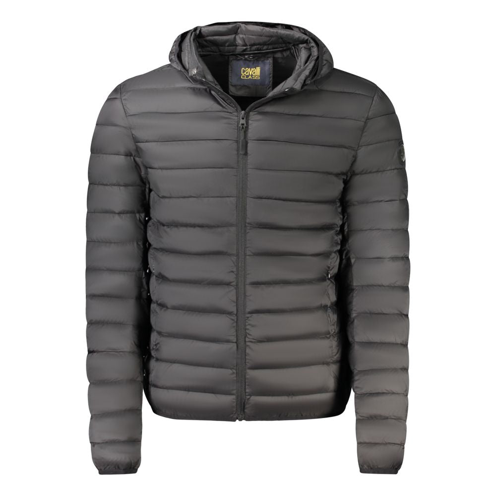Cavalli Class Black Polyester Light Jacket for Men