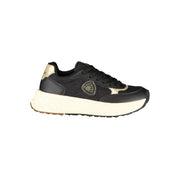Blauer Black Leather Women Sneaker