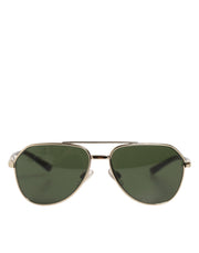 Dolce & Gabbana DG2125 Silver Frame Aviator Shades Eyewear Sunglasses Children