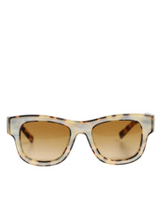 Dolce & Gabbana DG4379F White Tortoiseshell Gradient Acetate Shades Sunglasses for Unisex