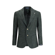 Gi Capri Green Fleece Wool Blazer