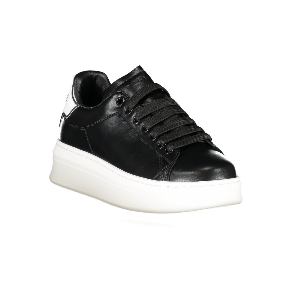 Gaelle Paris Black Polyethylene Sneaker