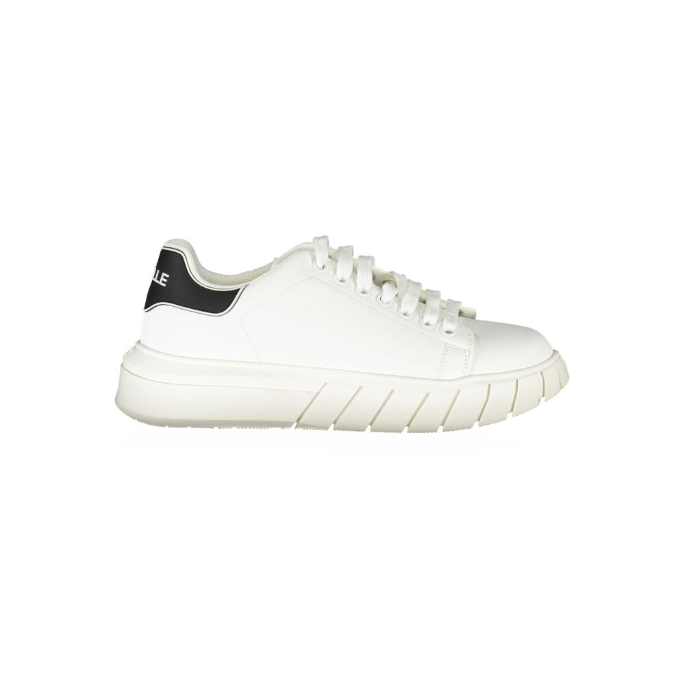 Gaelle Paris White Polyester Sneaker
