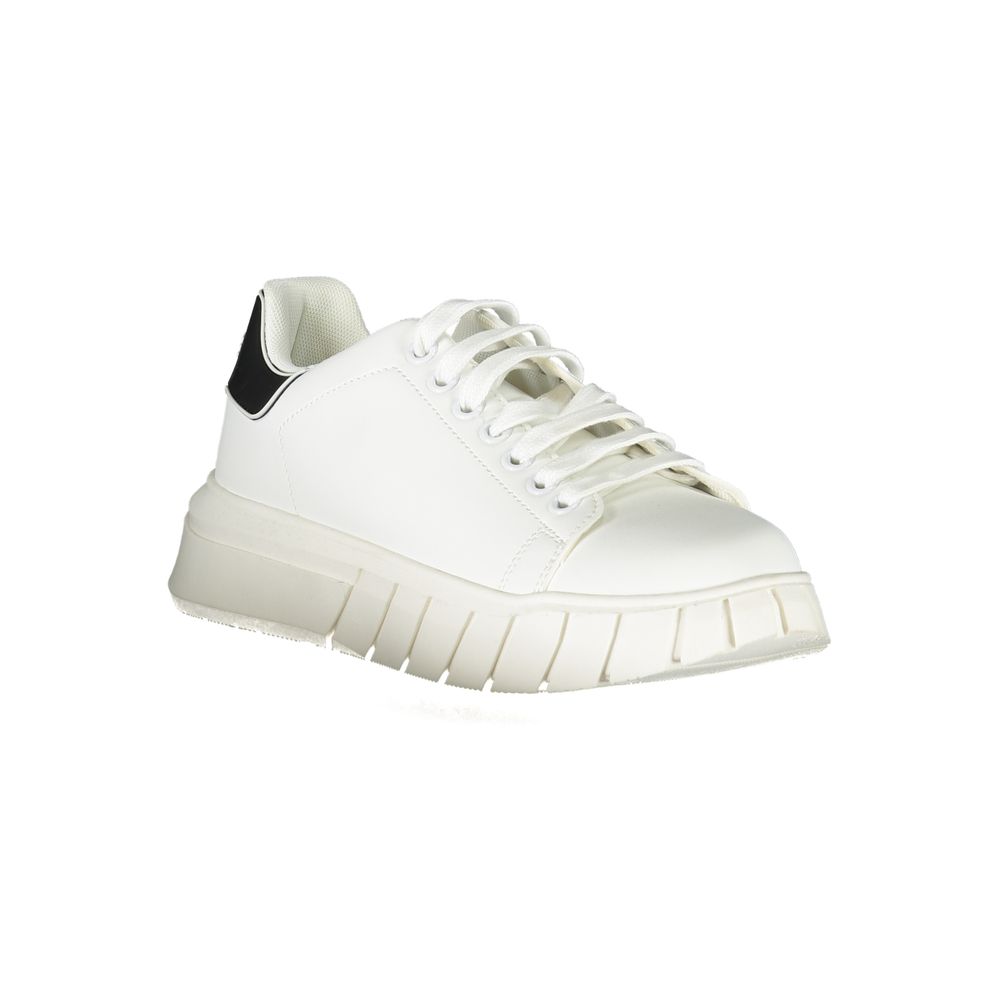 Gaelle Paris White Polyester Sneaker