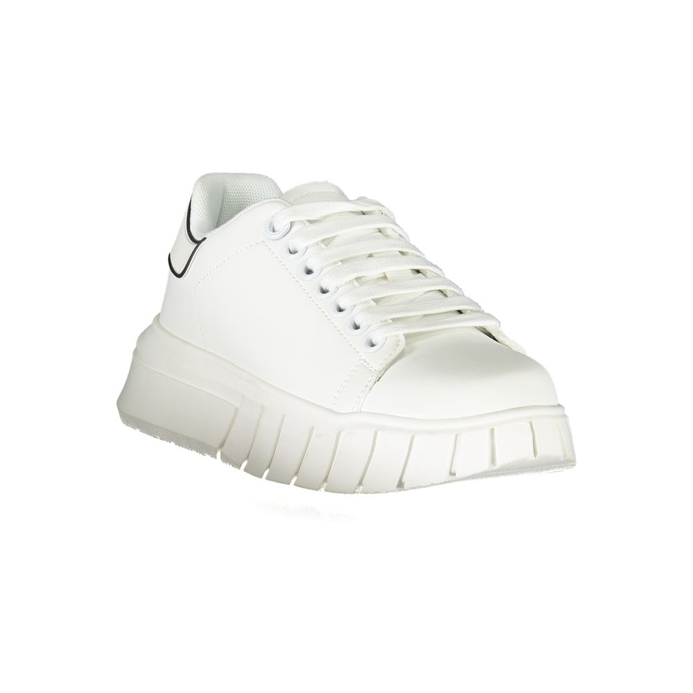 Gaelle Paris White Polyester Sneaker