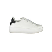 Gaelle Paris White Polyethylene Sneaker