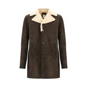 D'amico Brown Leather Coat