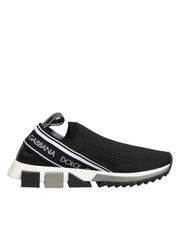 Dolce & Gabbana Black Slip On Sorrento Low Top Sneakers Shoes