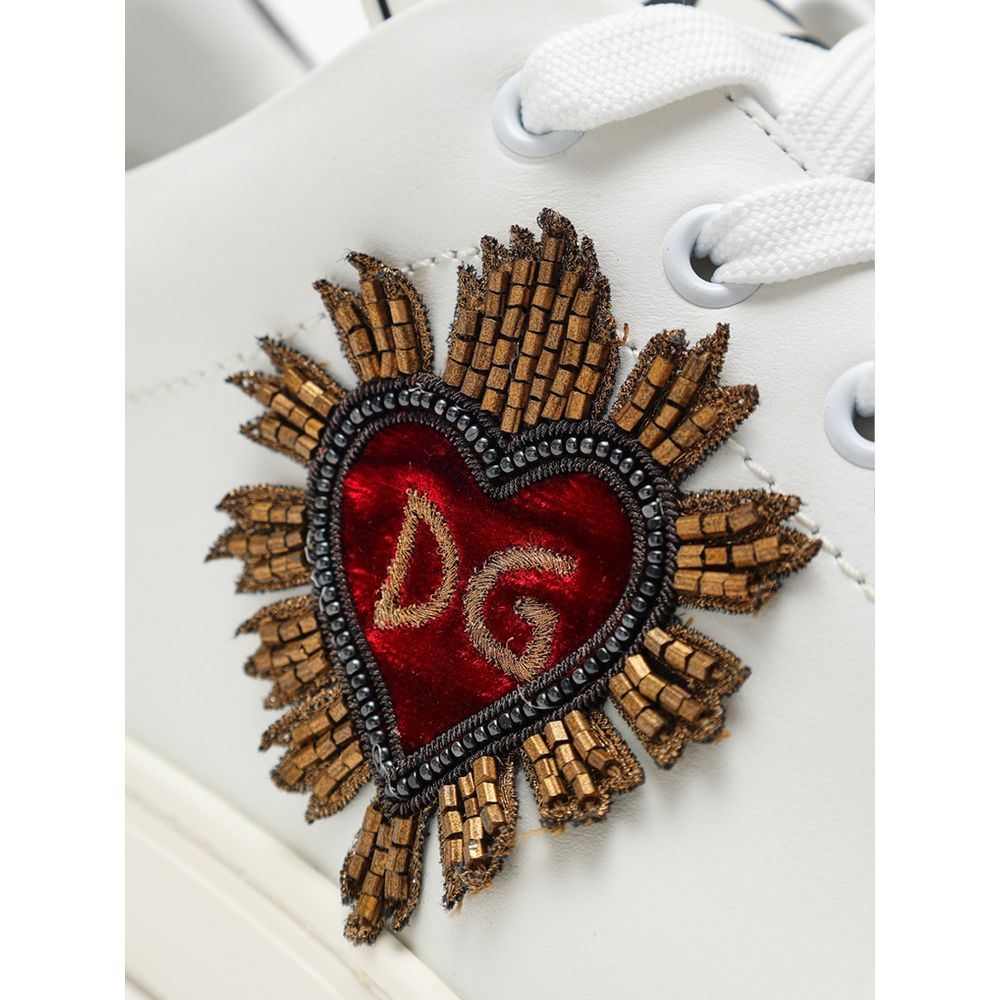 Dolce & Gabbana White Leather Sneaker