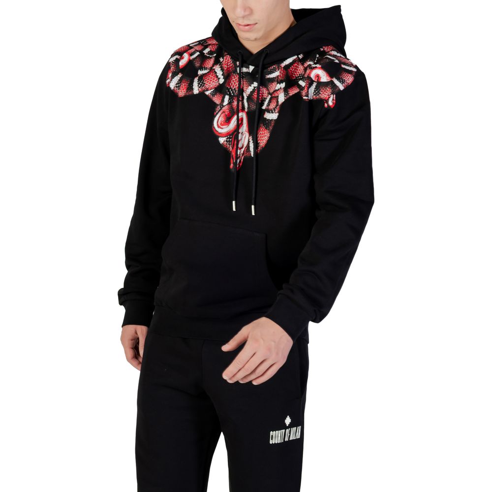 County of Milan Black Cotton Hoody