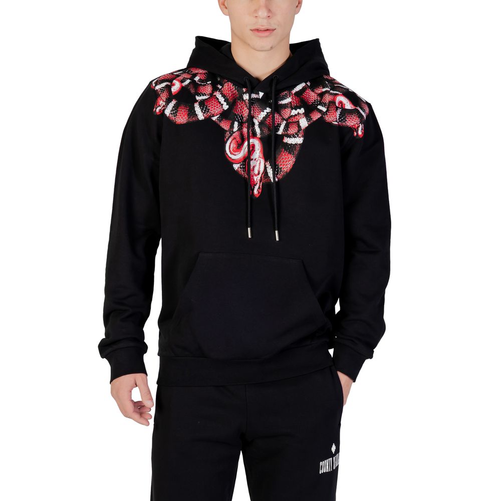 County of Milan Black Cotton Hoody