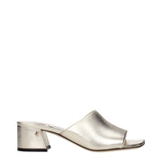 Jimmy Choo Gold Leather Platforms