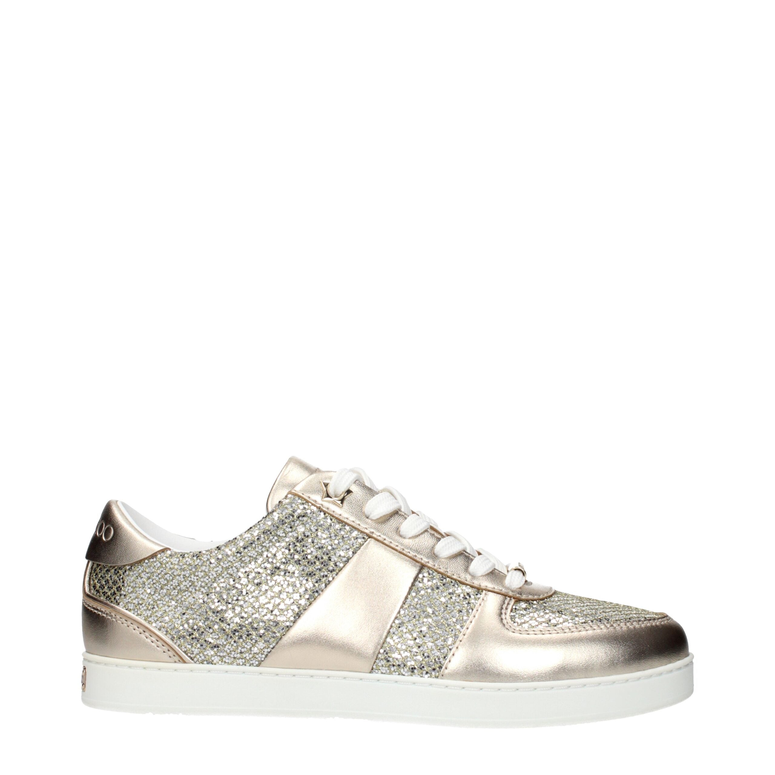 Jimmy Choo Gold Leather Sneakers
