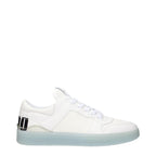 Jimmy Choo White Leather Low Top Sneakers