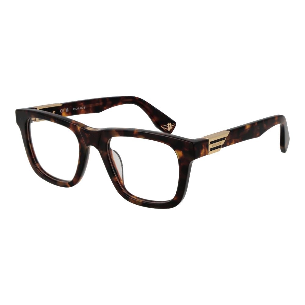 Police Brown Men Glasses Frame