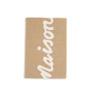 Maison Kitsuné Beige Wool Scarf
