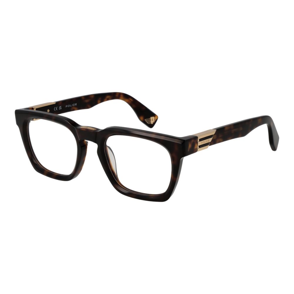Police Brown Men Glasses Frame