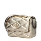 Jimmy Choo Gold Leather Shoulder Bag