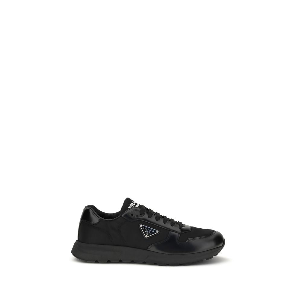 Prada Black Recycled Polyamide Athletic Sneakers - Zachava