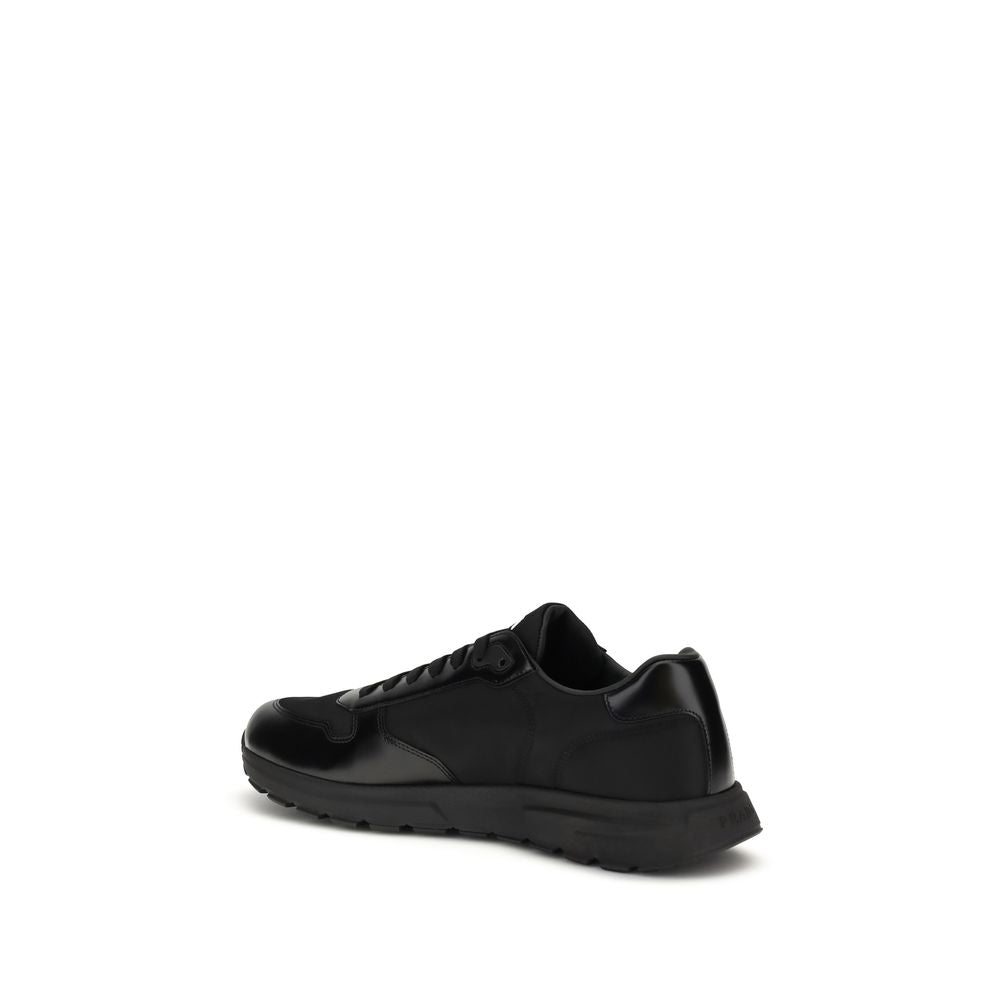 Prada Black Recycled Polyamide Athletic Sneakers - Zachava
