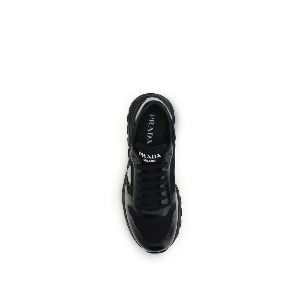 Prada Black Recycled Polyamide Athletic Sneakers - Zachava