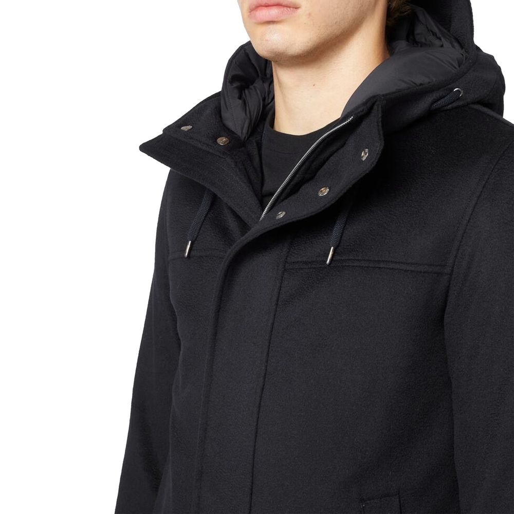 Herno Wool Cashmere Hooded Coat