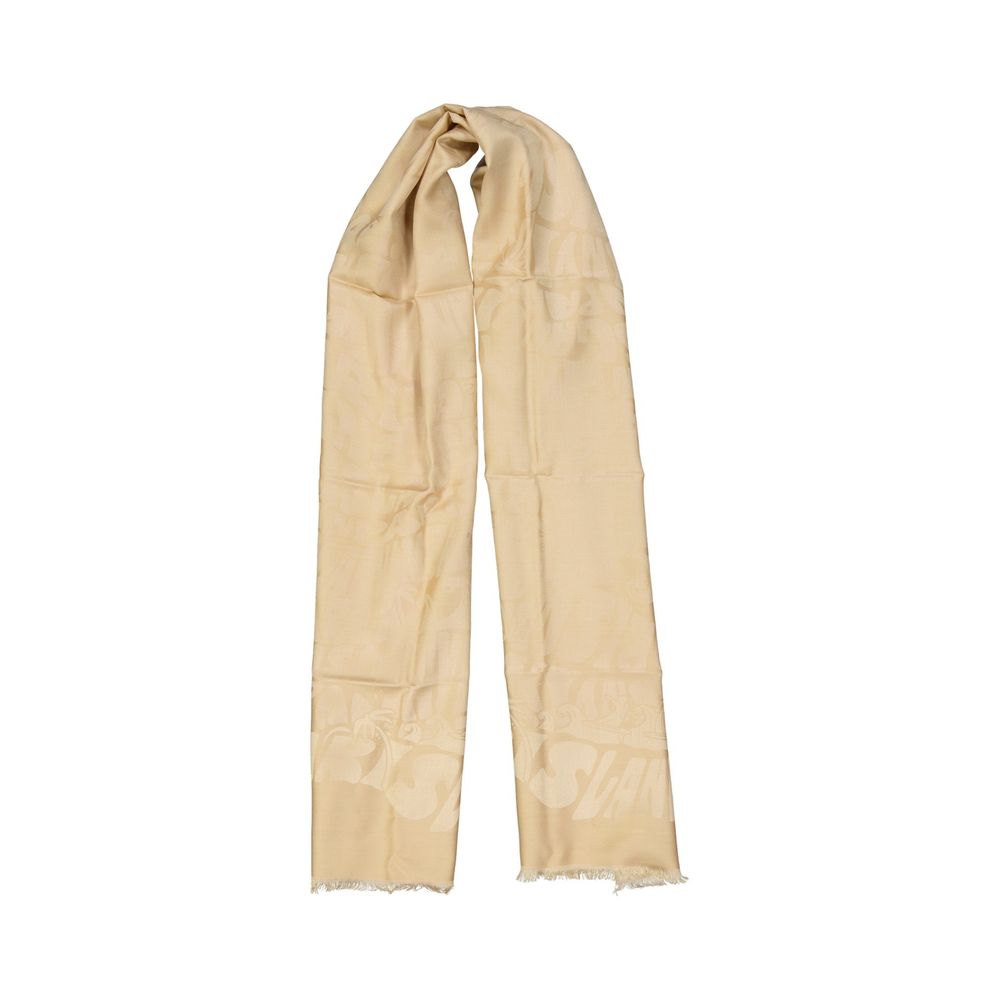 Lanvin Beige Silk Scarf