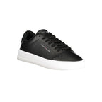 Tommy Hilfiger Black Polyurethane Men's Sneaker