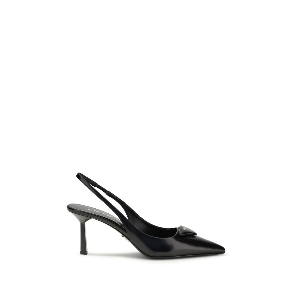 Prada Leather slingback Pumps