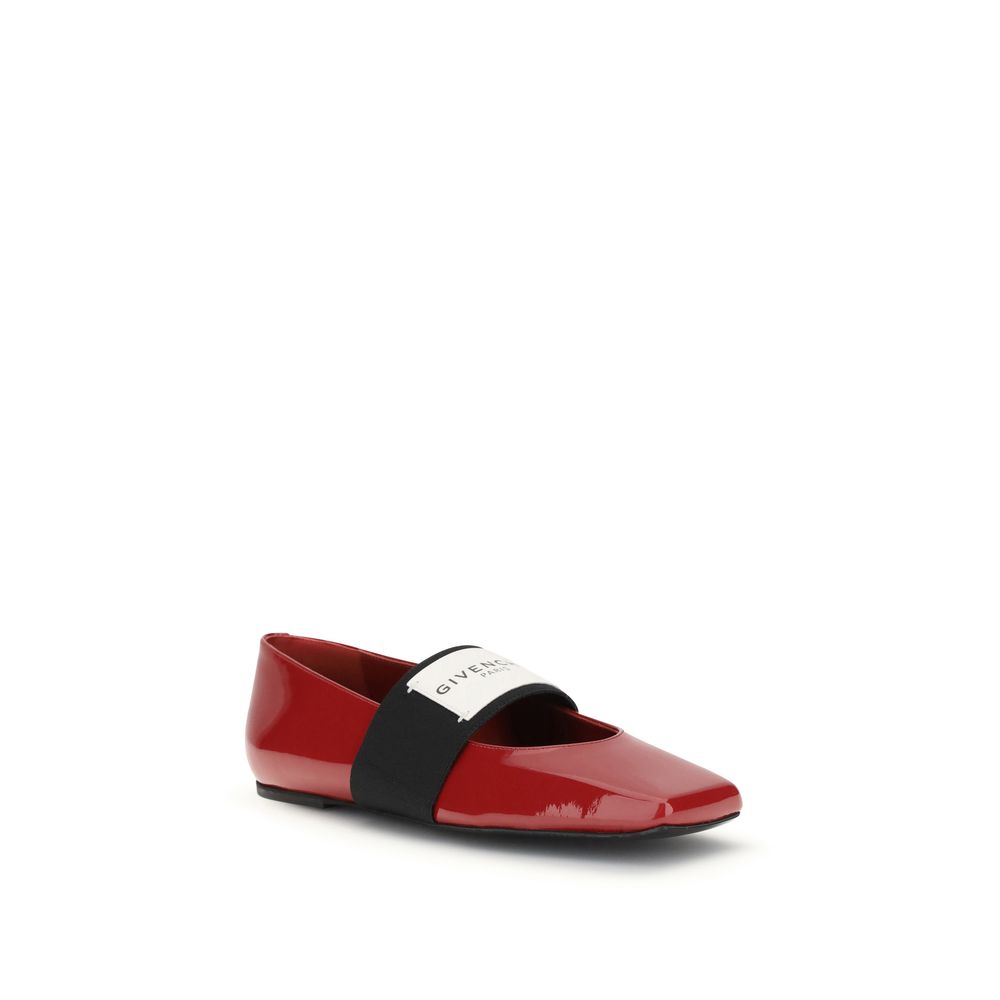 Givenchy Patent-leather Squared Ballerinas