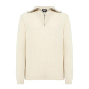 Alpha Studio White Cashmere Sweater