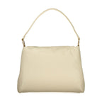 Mario Valentino Beige Polyurethane Women Shoulder Bag