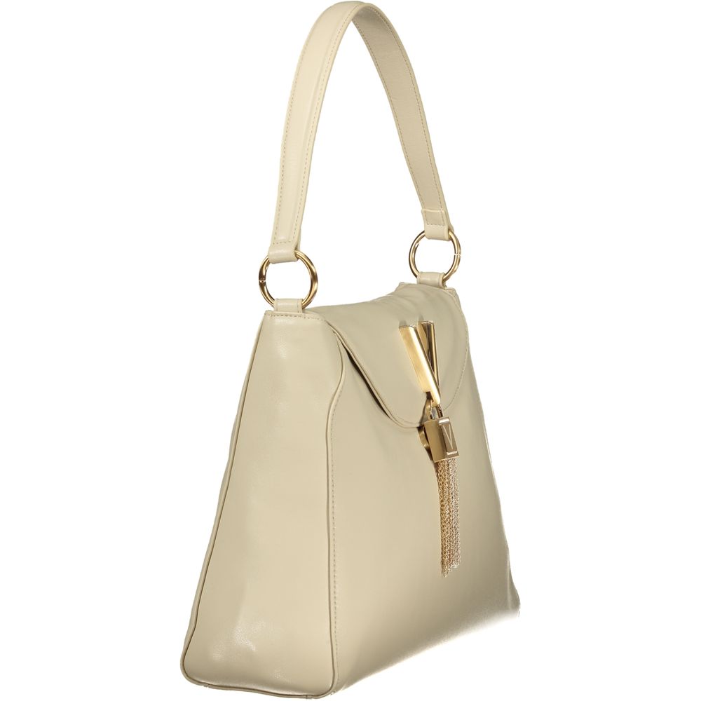 Mario Valentino Beige Polyurethane Women Shoulder Bag