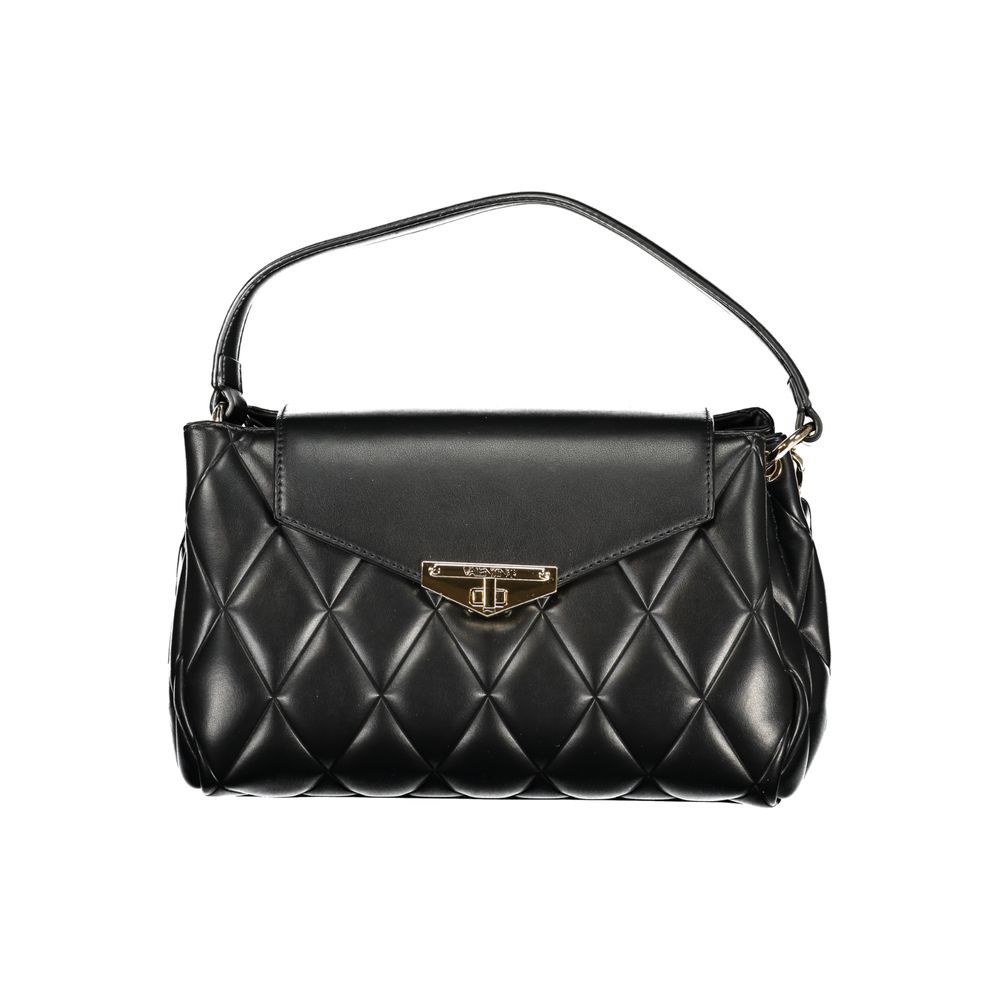 Mario Valentino Black Polyurethane Women's Handbag