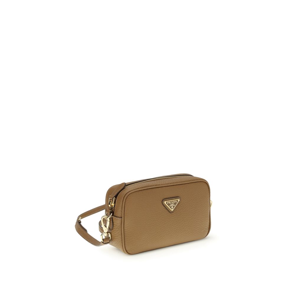 Prada Beige Calf Leather Bos Taurus Shoulder Bag Secondary image