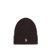 Moncler Grenoble Black Fleece Wool Beanie