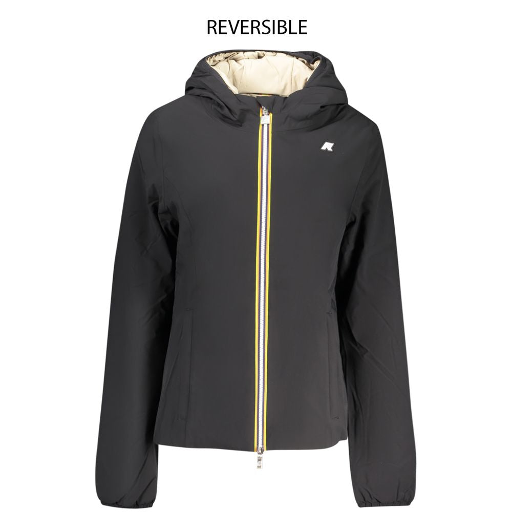 K-WAY Black Nylon Jackets & Coat