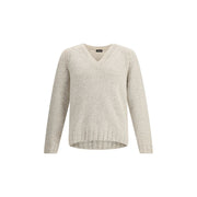 ZEGNA Cream Cashmere Cashmere Sweater