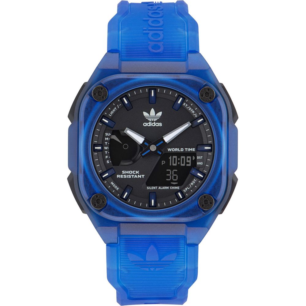 Adidas Blue Rubber Sport Watch Main image