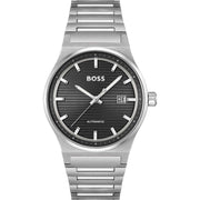 Hugo Boss Gray Stainless Steel Dress Watch