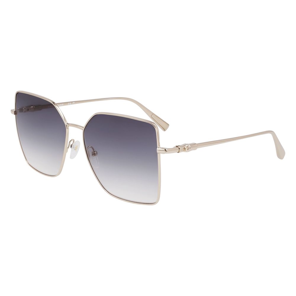 Longchamp Gold Metal Sunglasses